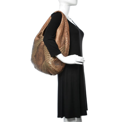 Bottega Veneta Cervo Deerskin Large Hobo Rame Ossidato 2 of 9