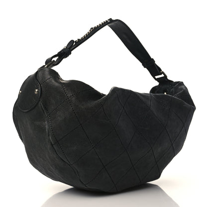 Chanel Caviar Stitched Outdoor Ligne Hobo Black 2 of 8