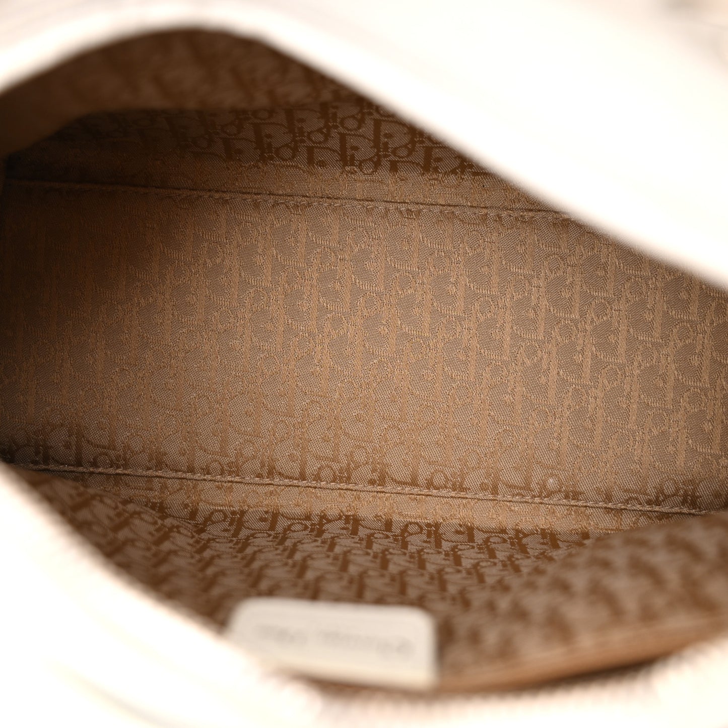 Lambskin Cannage Medium Lady Dior White
