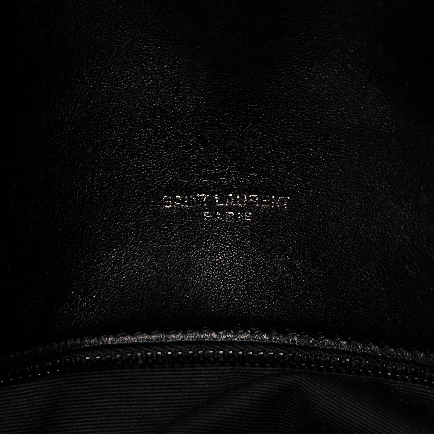 Lambskin Quilted Medium Loulou Puffer Monogram Chain Satchel Black