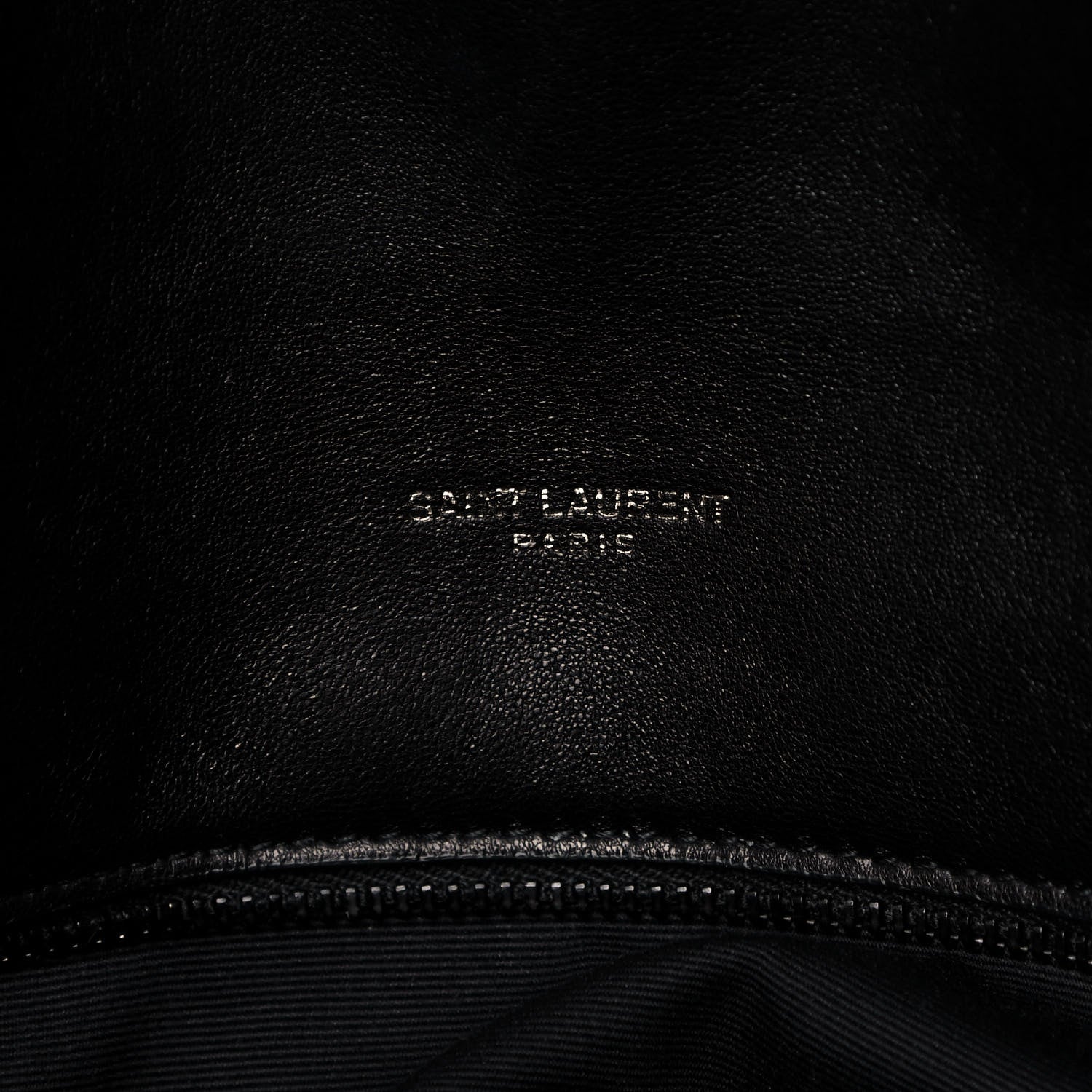 Saint Laurent Lambskin Quilted Medium Loulou Puffer Monogram Chain Satchel Black 6 of 16