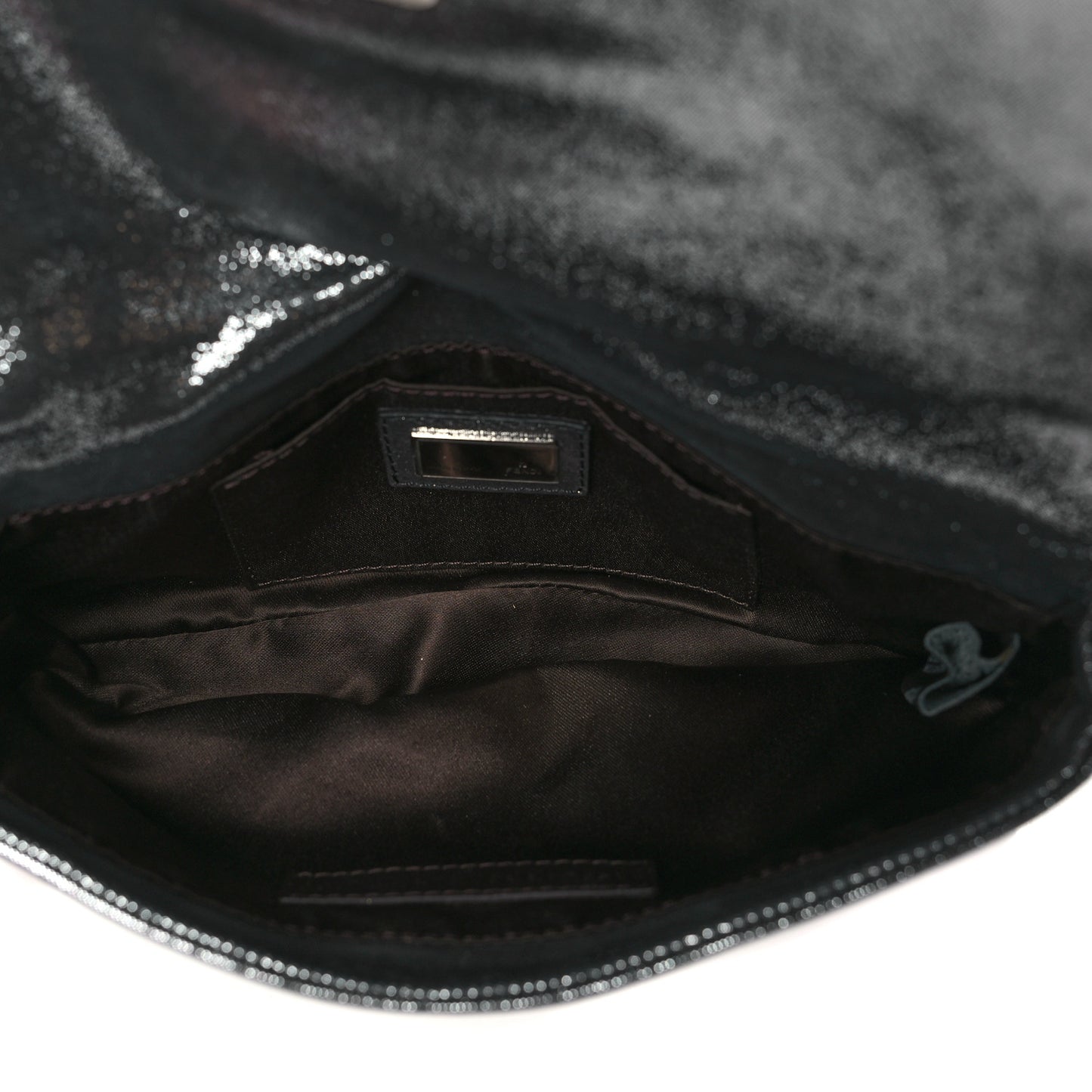 Metallic Calfskin Mia Pochette Silver
