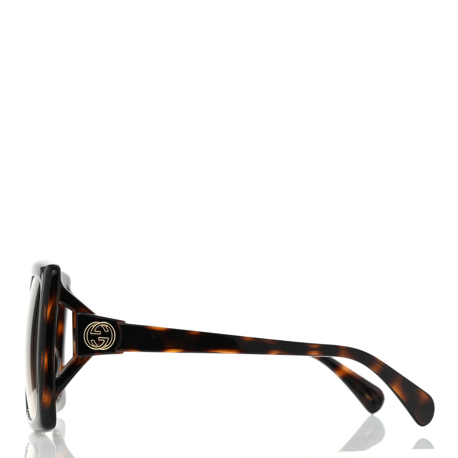 Gucci Acetate Square Frame Sunglasses GG0876SA Tortoise 2 of 8
