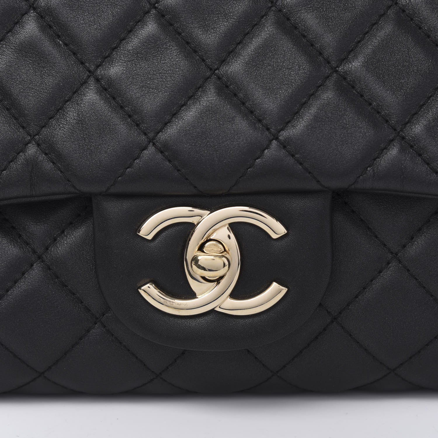 Chanel Calfskin Quilted XXL Travel Flap Bag Black 13 of 13