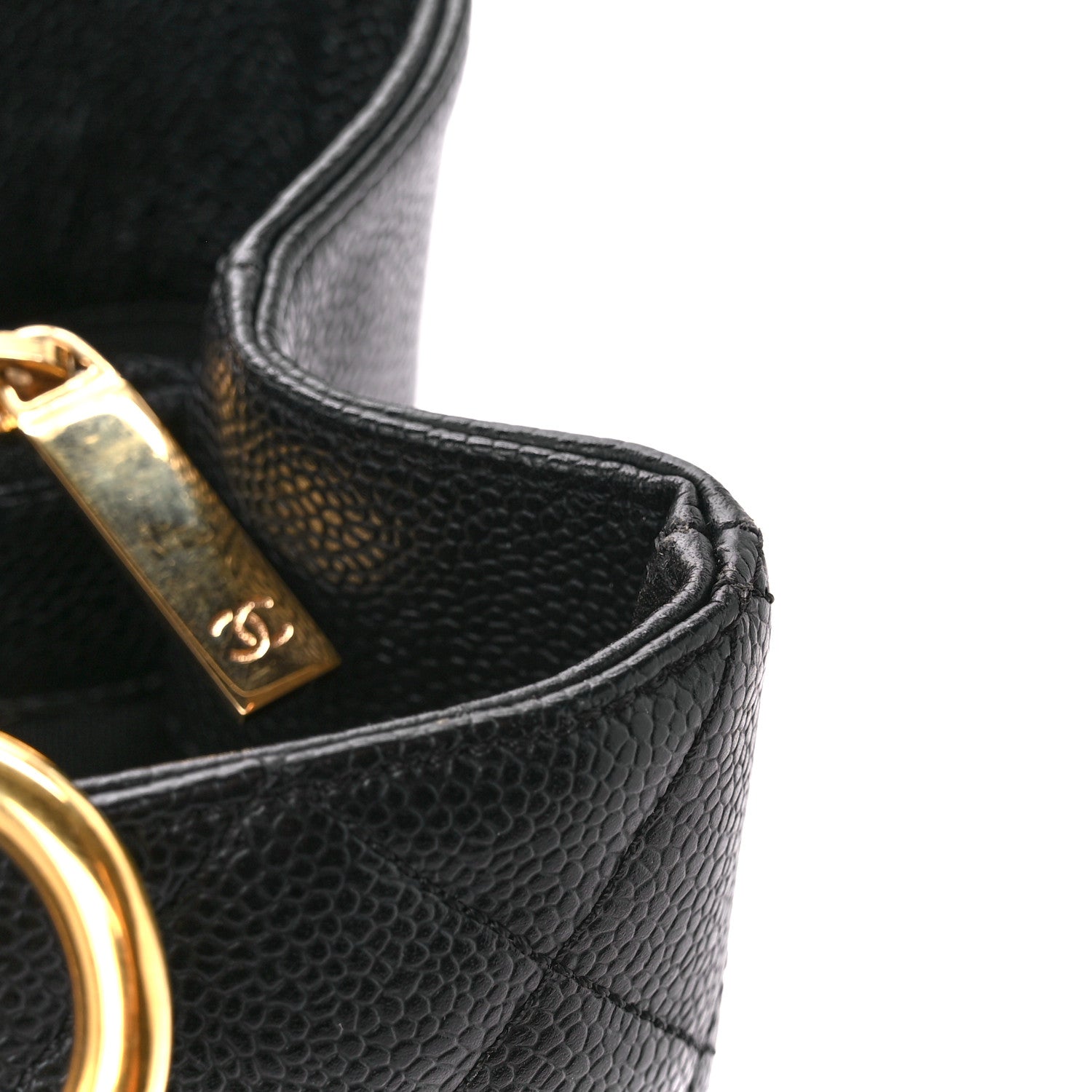 Chanel Caviar Quilted Grand Shopping Tote GST Black 13 of 14