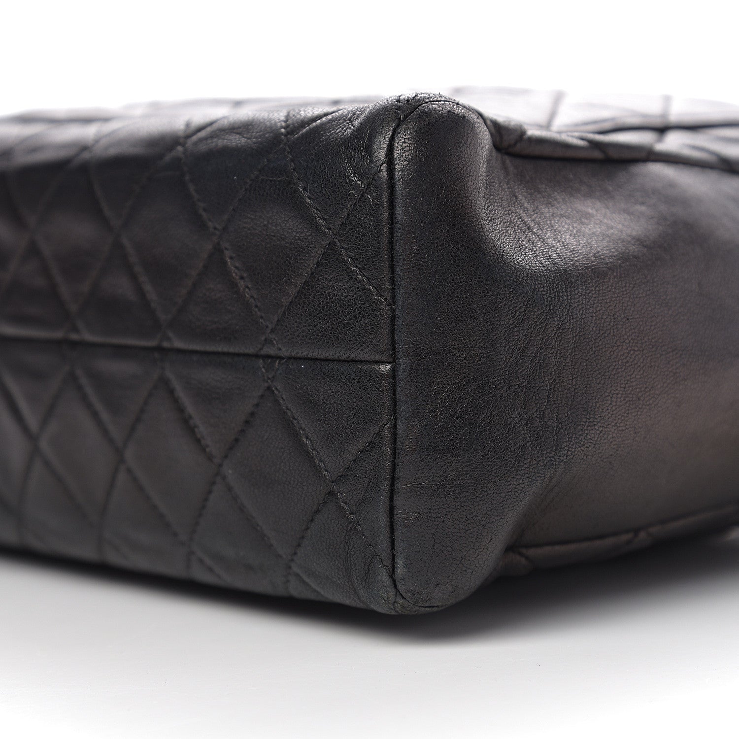 Chanel Lambskin Quilted CC Tote Black 12 of 12