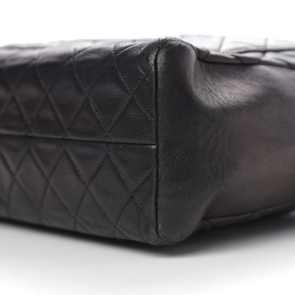 Chanel Lambskin Quilted CC Tote Black 12 of 12