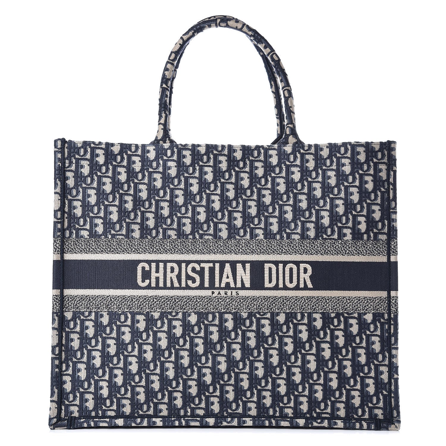 Christian Dior Oblique Book Tote Blue Multicolor 1 of 9