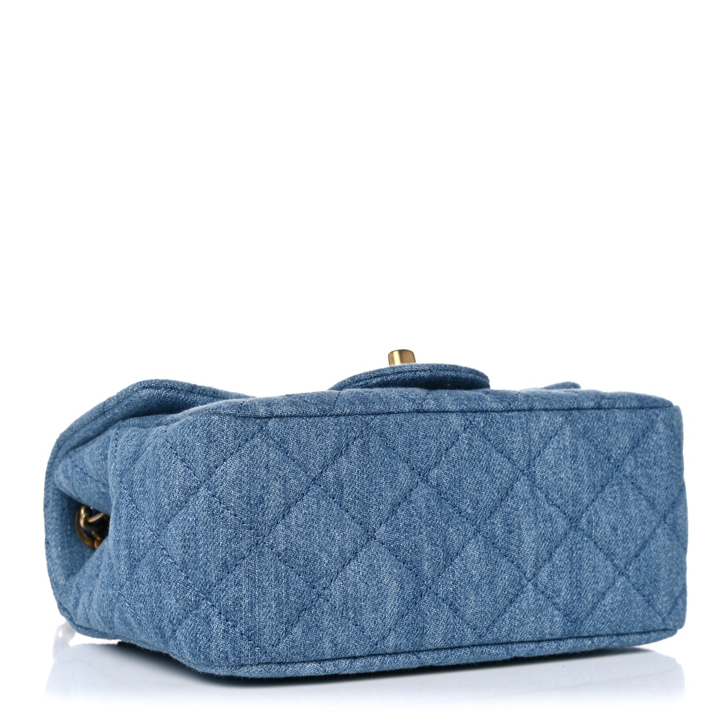 Chanel Denim Quilted Mini Pearl Crush Flap Blue 4 of 10