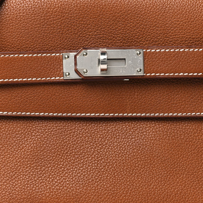 Hermes Barenia Faubourg Kelly Messenger PM Fauve 8 of 12