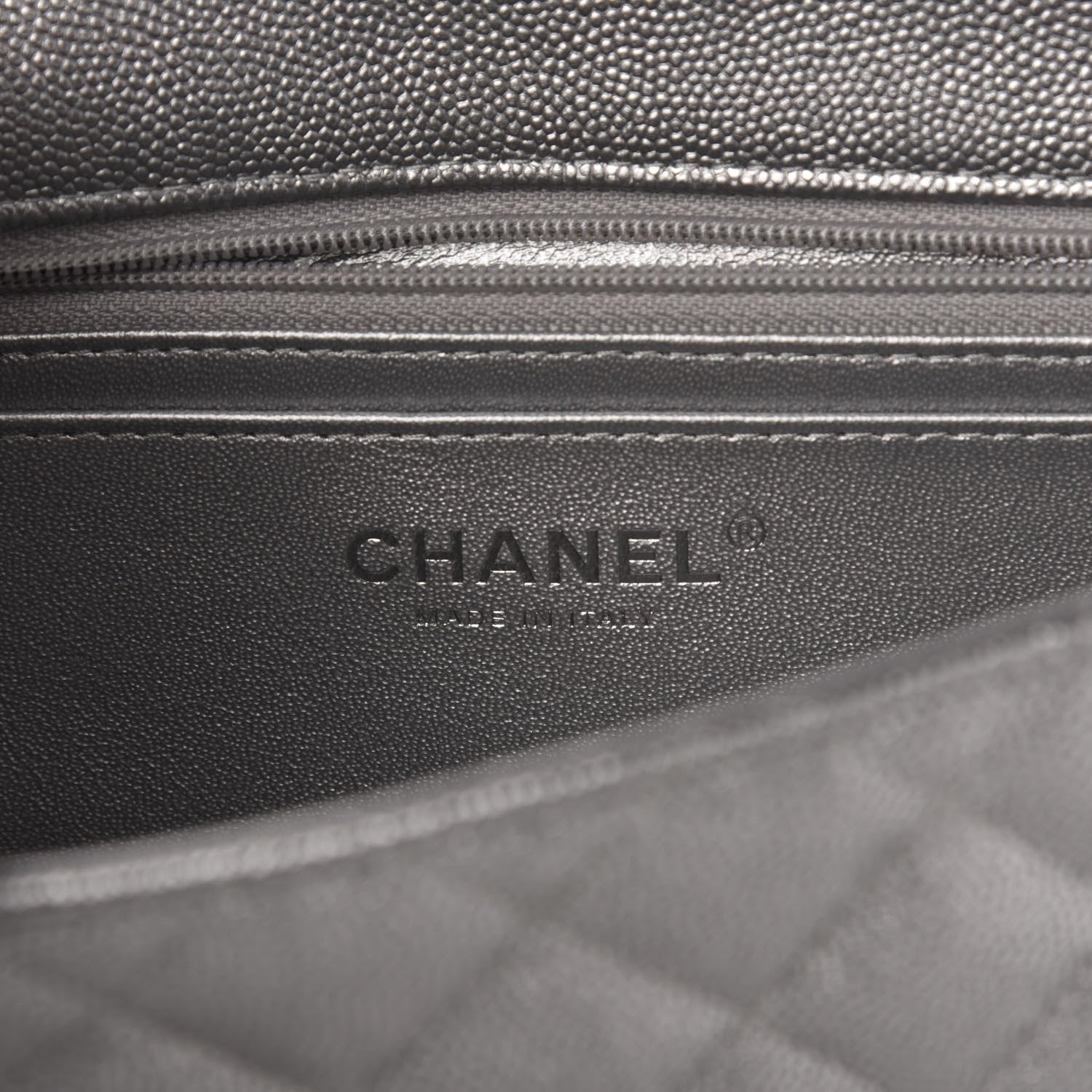 Chanel Metallic Caviar Quilted Mini Top Handle Rectangular Flap Silver 6 of 10