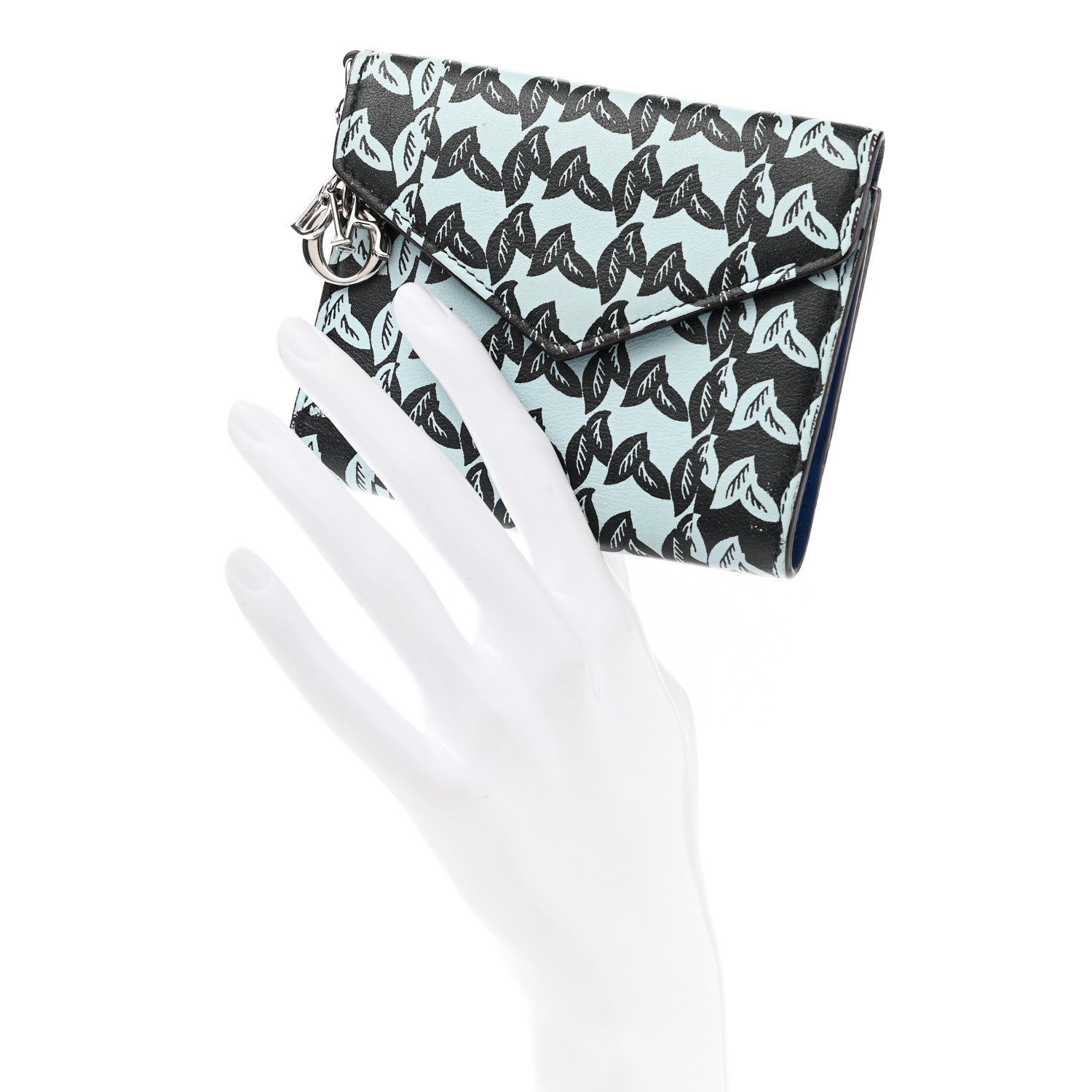 Christian Dior Printed Calfskin Diorissimo Medium Envelope Wallet 2 of 14