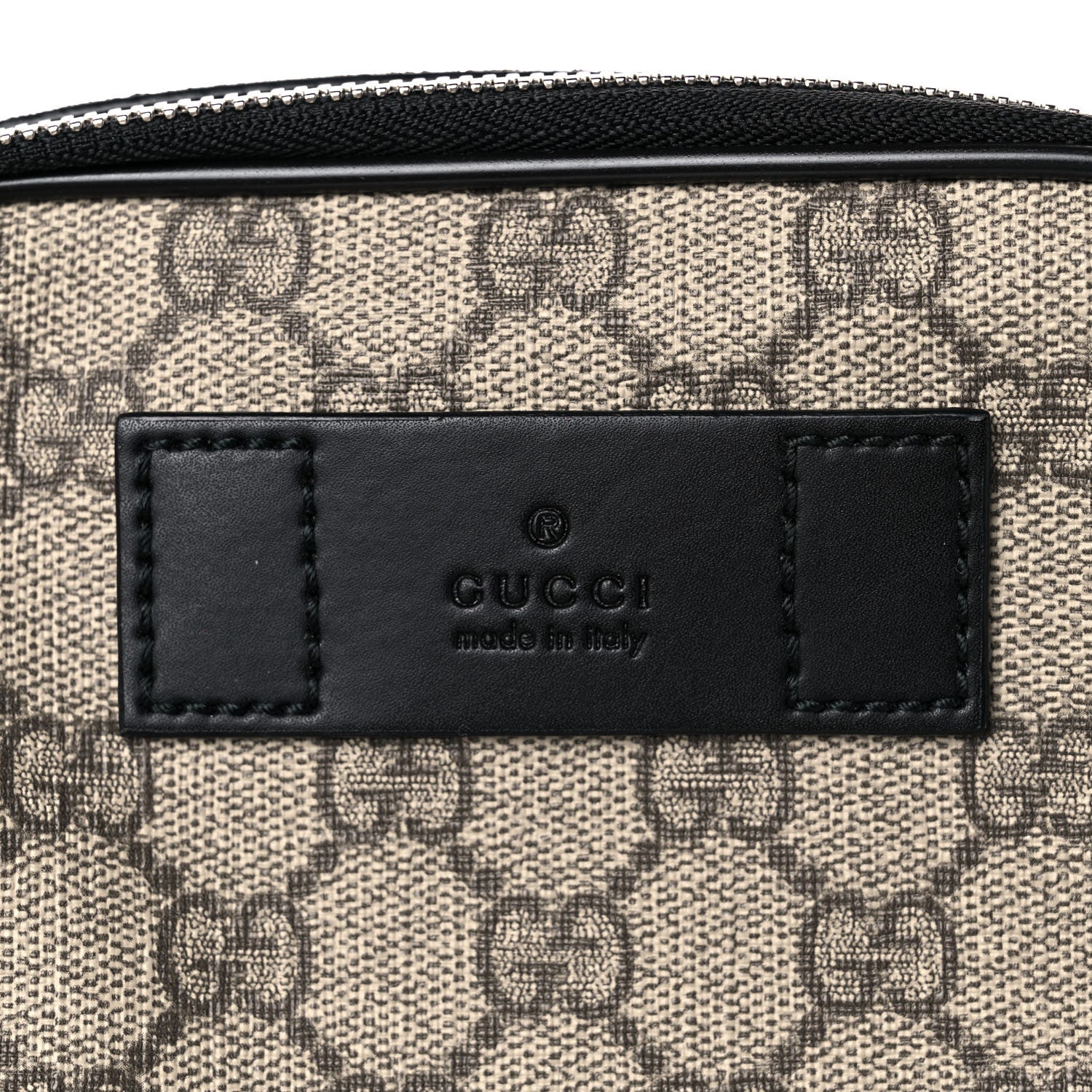Gucci GG Supreme Monogram Web Belt Bag Black 10 of 16