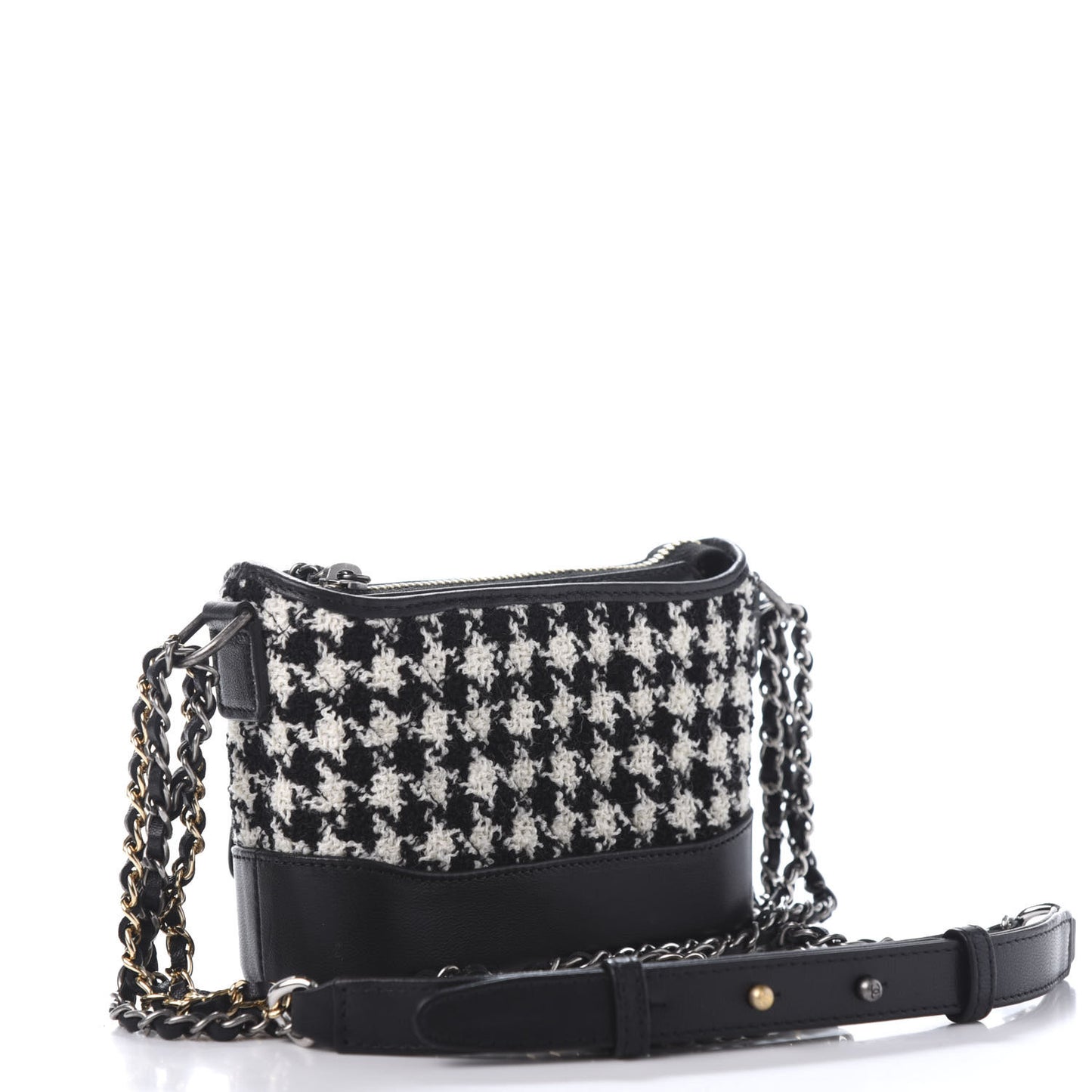 Lambskin Calfskin Tweed Success Story Set of 4 Minis Bags Black