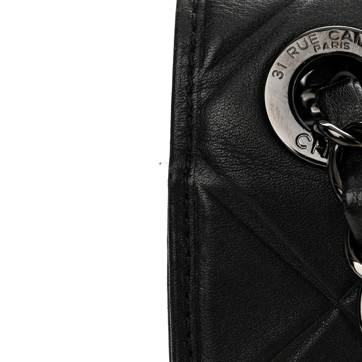 Calfskin Small Propeller Flap Black