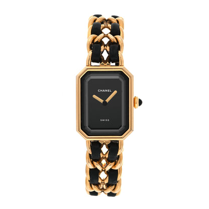 Chanel Stainless Steel Lambskin 20mm Chain Premiere Quartz Watch Gold M 1 of 4