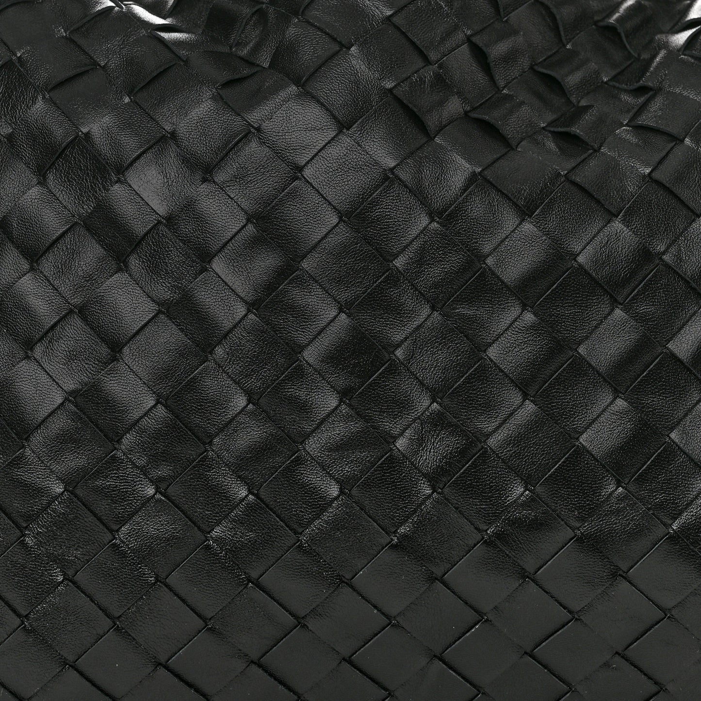 Calfskin Intrecciato Small Hop Black