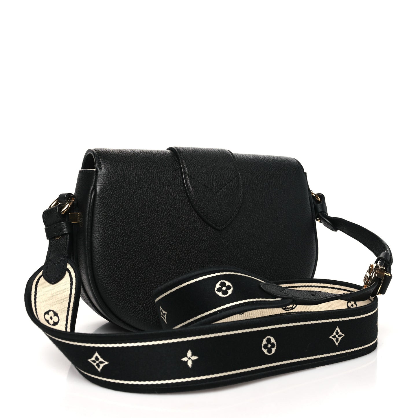 Grained Calfskin LV Pont 9 Soft MM Black