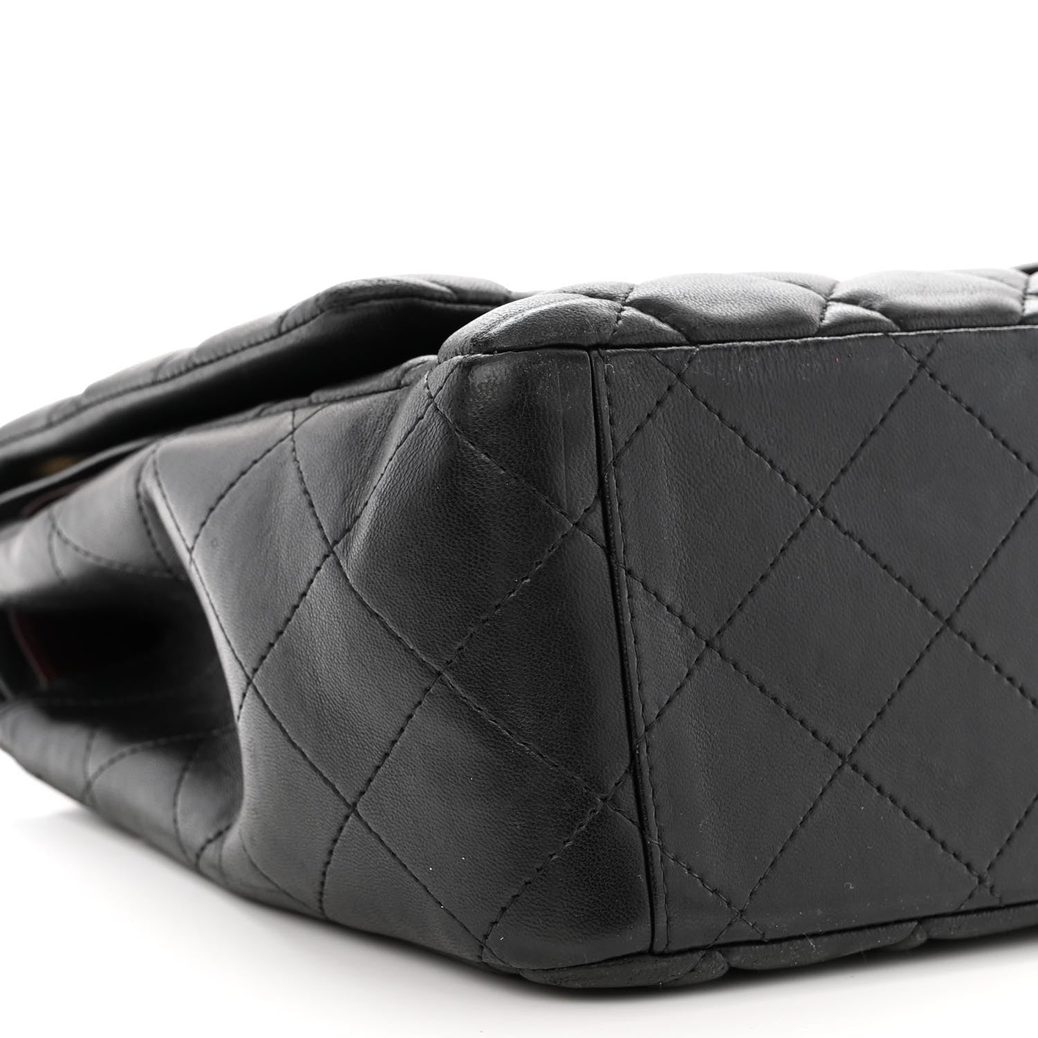 Chanel Lambskin Quilted Maxi Double Flap Black 10 of 15