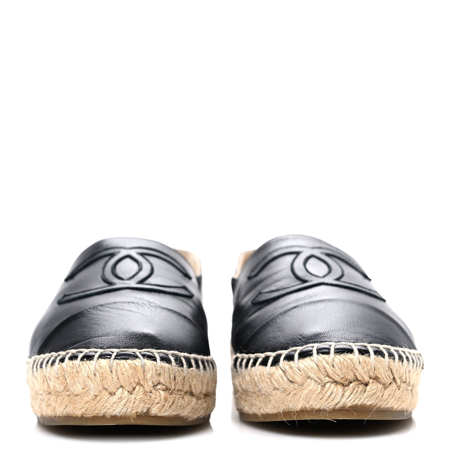 Lambskin CC Espadrilles 37 Black