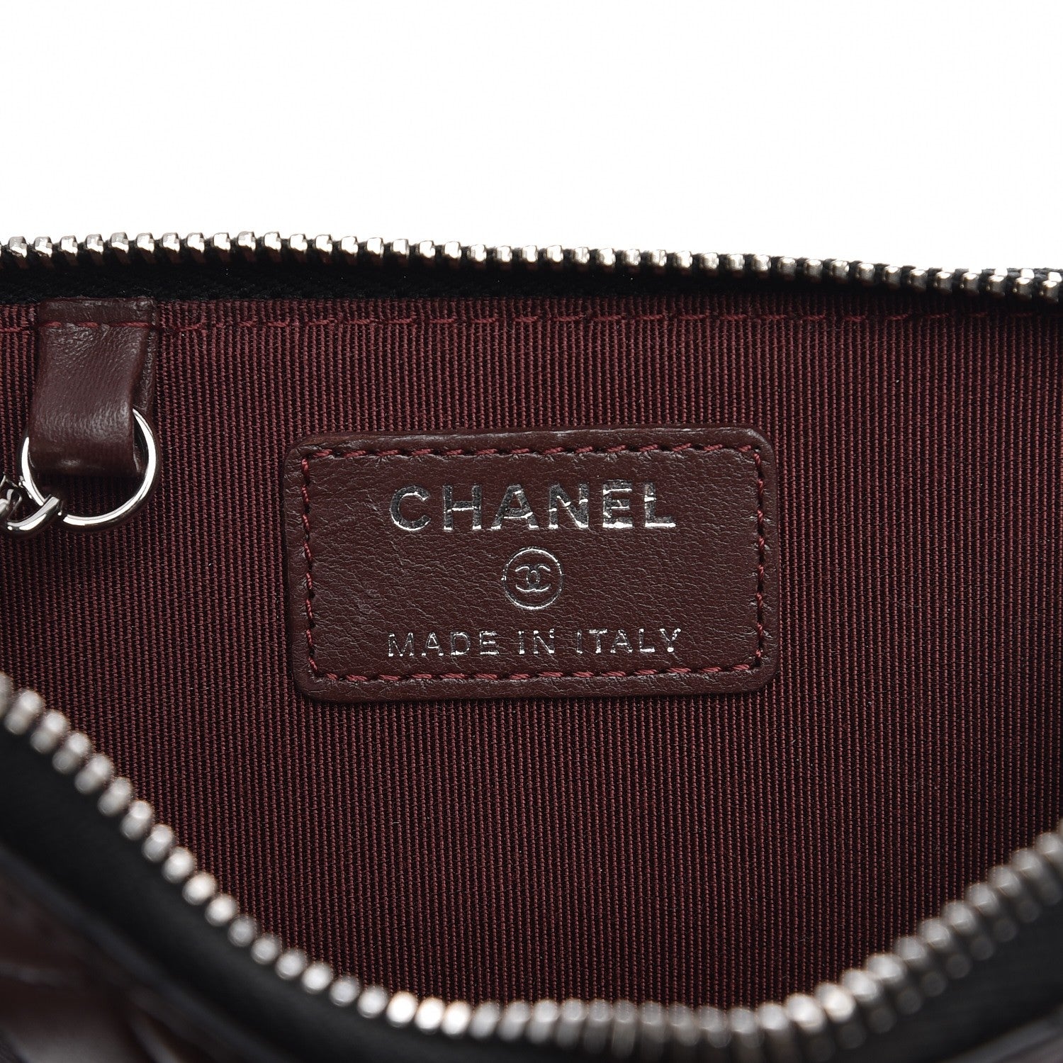 Chanel Lambskin Quilted Key Holder Case Black 6 of 8
