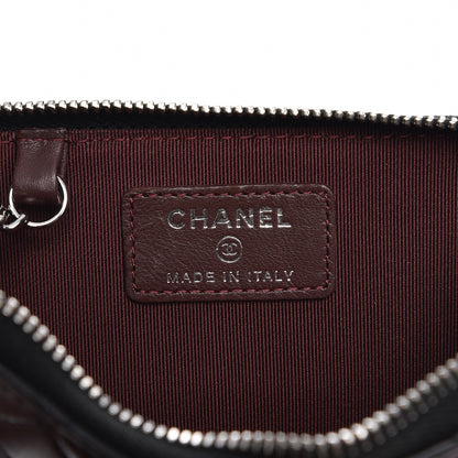 Chanel Lambskin Quilted Key Holder Case Black 6 of 8