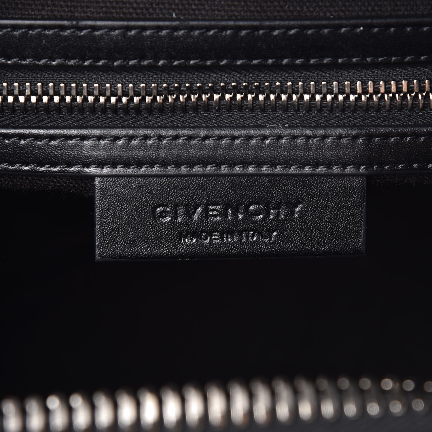 Givenchy Calfskin Brogue Small Antigona Black White 7 of 10
