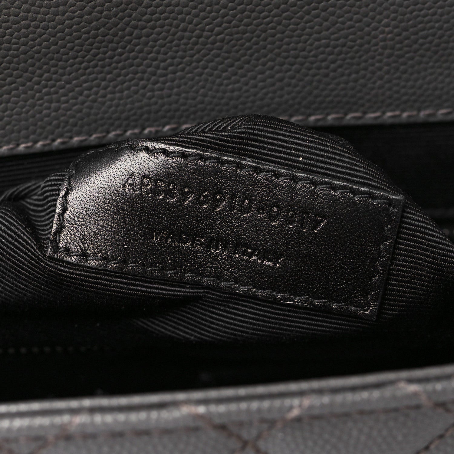 Saint Laurent Grain De Poudre Textured Mixed Matelasse Large Triquilt Monogram Satchel Earth 6 of 8