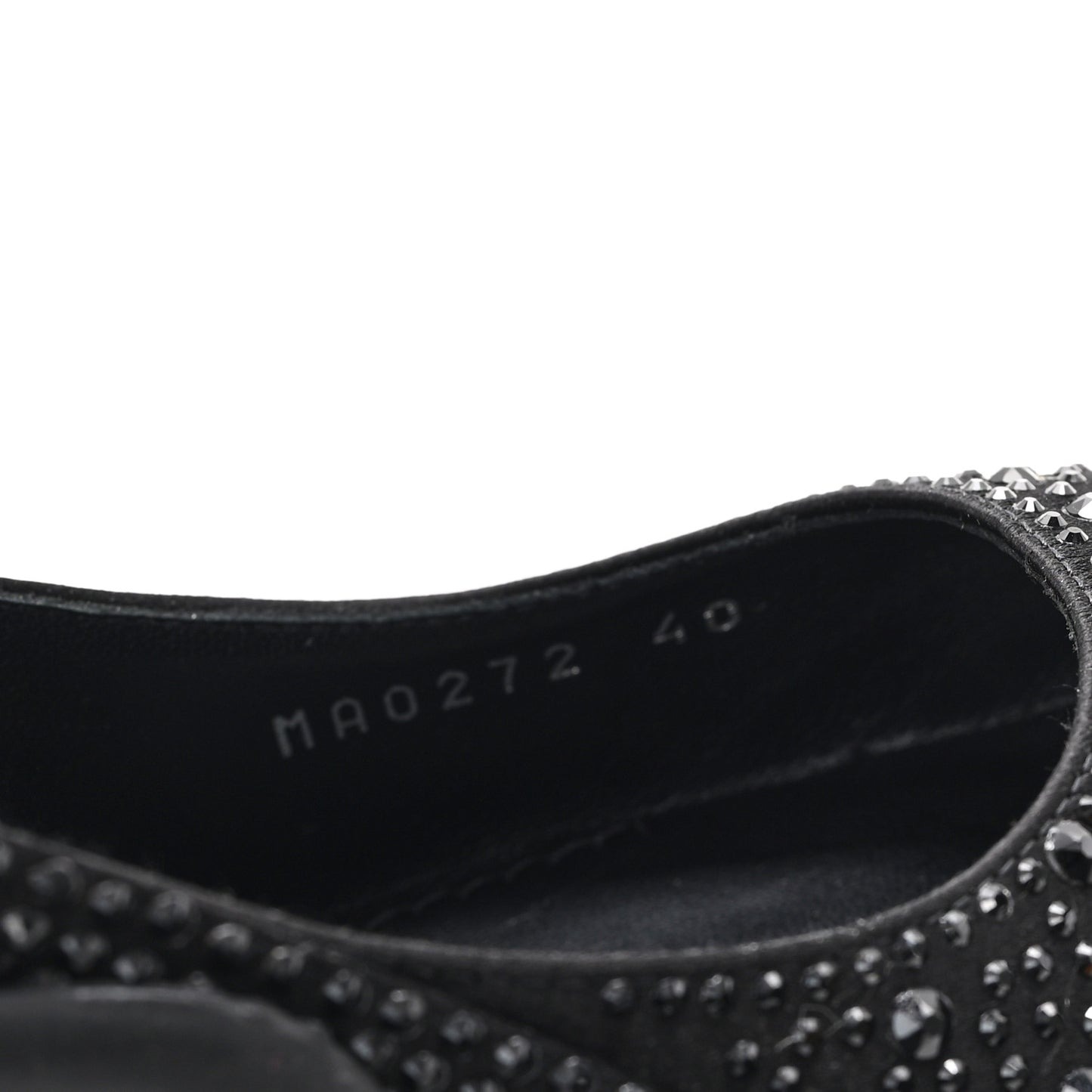 Satin Embellished Archlight Slingback Pumps 40 Black