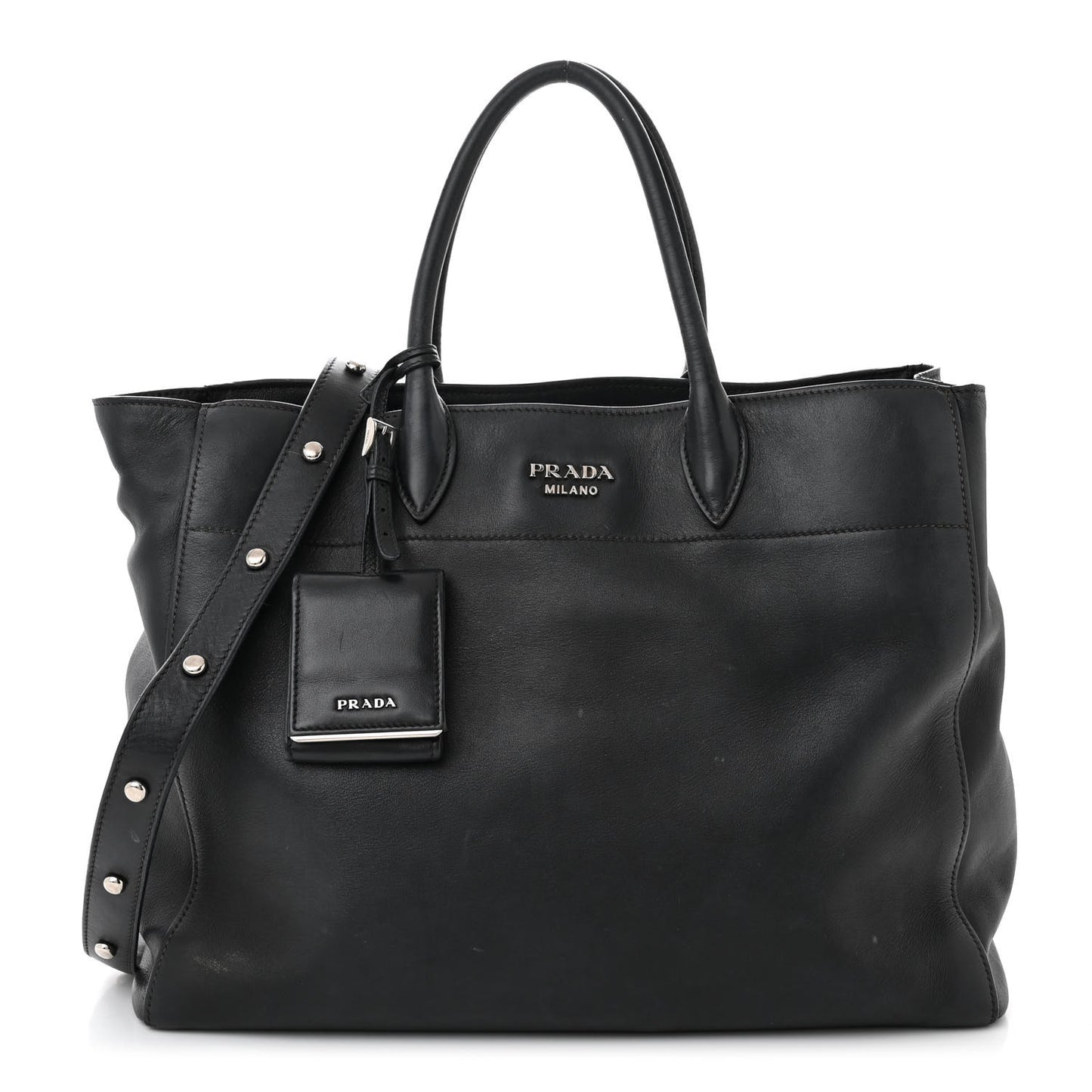 City Calf Tote Black
