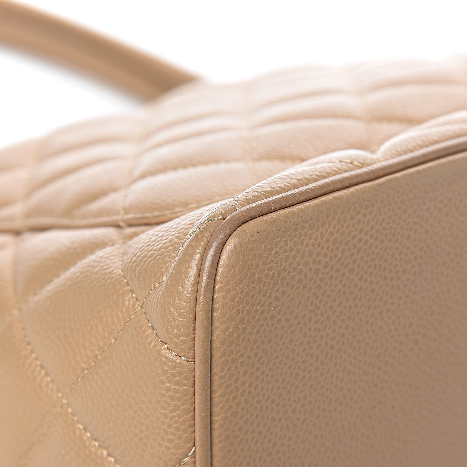Chanel Caviar Quilted Medallion Tote Beige 17 of 21