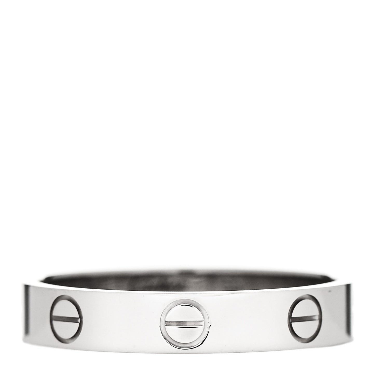 18K White Gold 3.5mm LOVE Wedding Band Ring 56 7.75