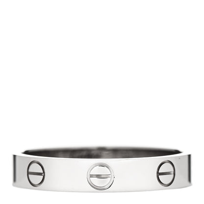 Cartier 18K White Gold 3.5mm LOVE Wedding Band Ring 56 7.75 1 of 4