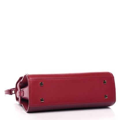 Delvaux Calfskin Mini Tempete Satchel Red 4 of 10