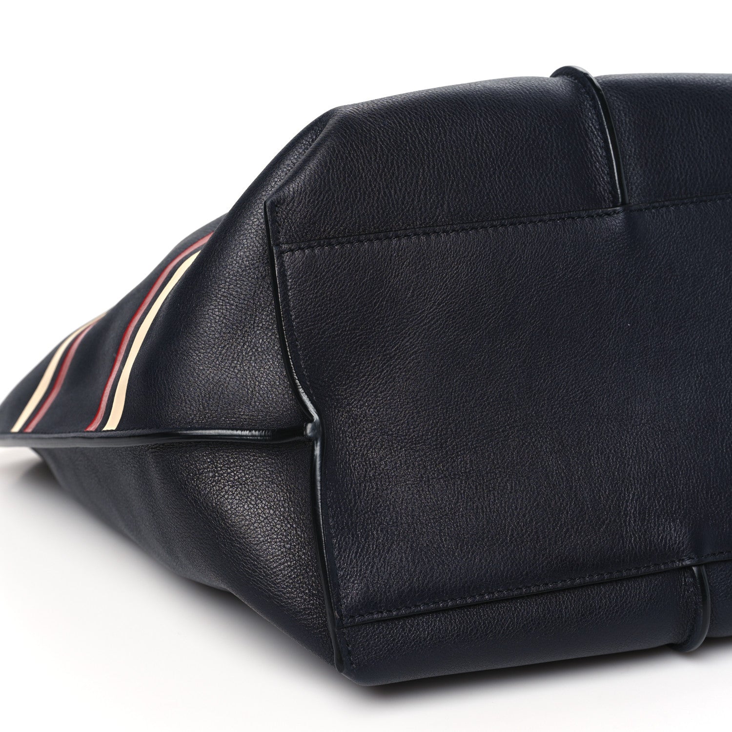 Chloe Smooth Calfskin Medium Vick Tote Full Blue 9 of 10