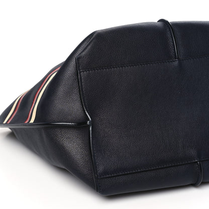 Chloe Smooth Calfskin Medium Vick Tote Full Blue 9 of 10