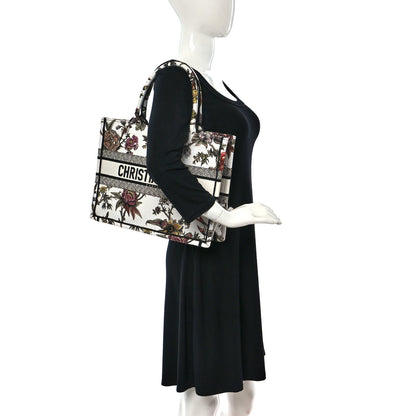 Christian Dior Canvas Jardin Botanique Embroidered Medium Book Tote Multicolor 2 of 8