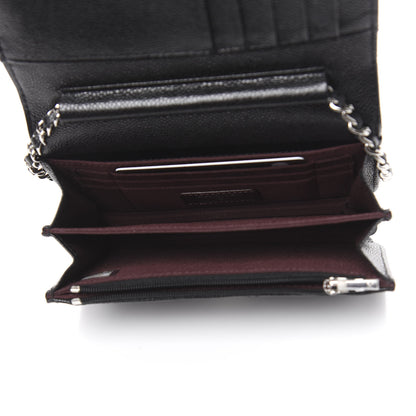 Chanel Caviar Quilted Mini Wallet On Chain WOC Black 5 of 10