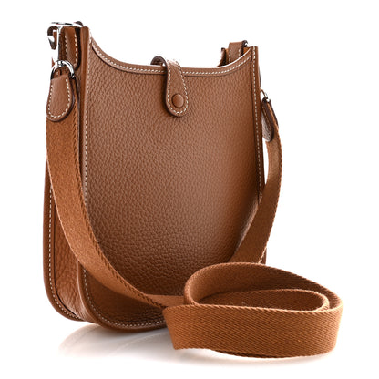 Hermes Taurillon Clemence Evelyne TPM Gold 3 of 11