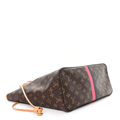 Louis Vuitton Monogram My LV Heritage Neverfull MM Fuchsia Black 6 of 14