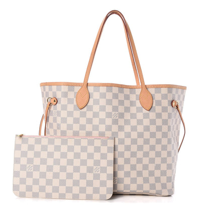 Louis Vuitton Damier Azur Neo Neverfull MM Rose Ballerine 1 of 9