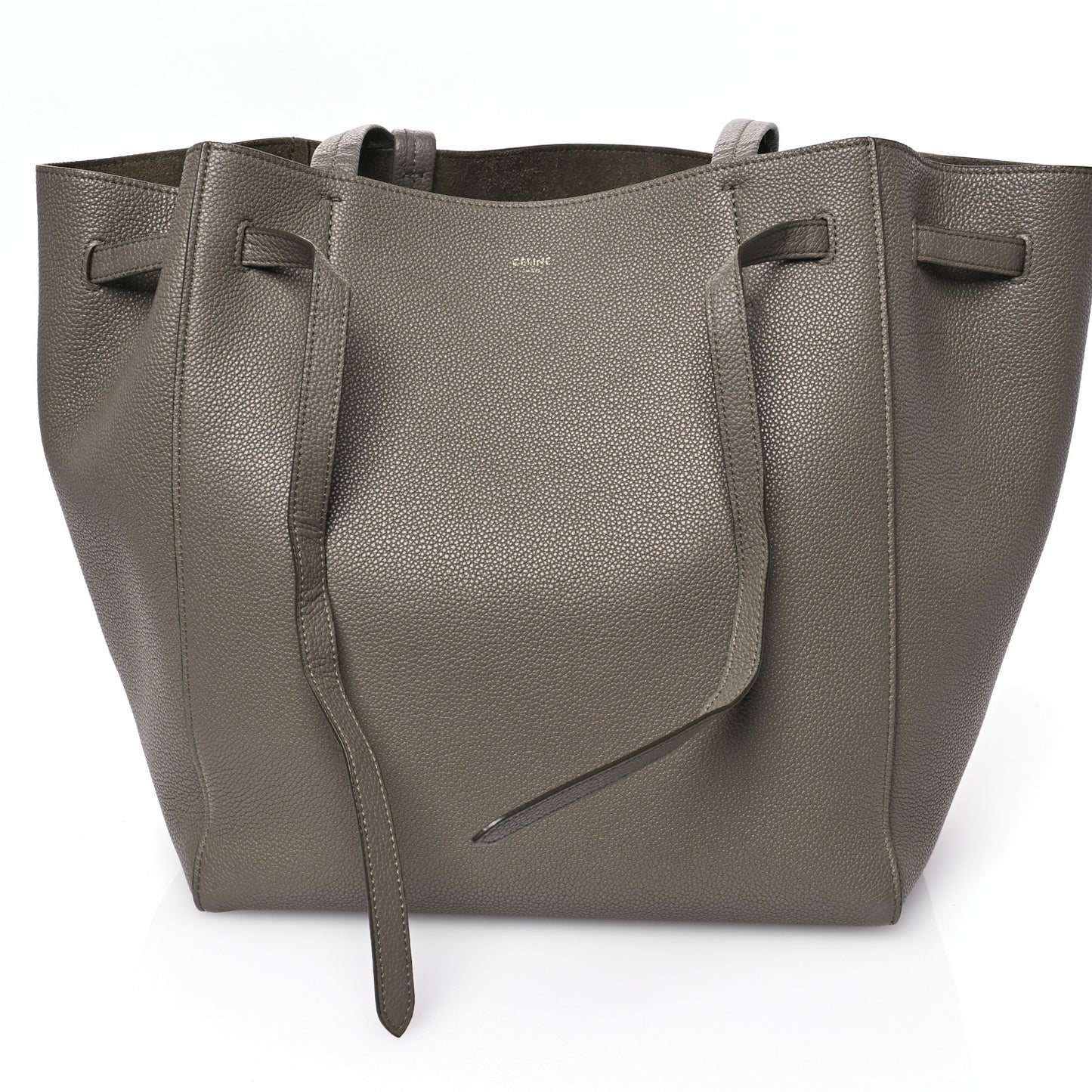 Soft Grained Calfskin Small Belt Cabas Phantom Taupe