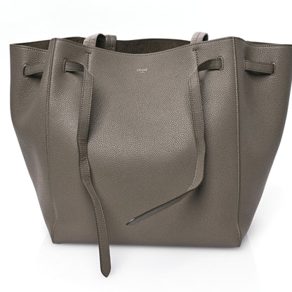 Celine Soft Grained Calfskin Small Belt Cabas Phantom Taupe 11 of 12