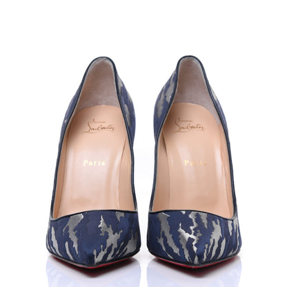 Christian Louboutin Jacquard Camouloubi Pigalle Follies 100 Pumps 40.5 Bavarios 2 of 15