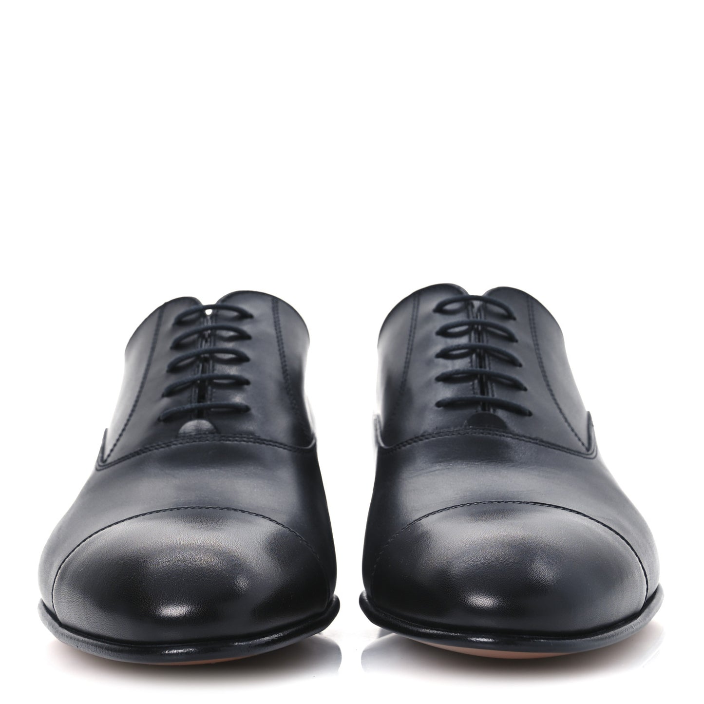 Smooth Calfskin Mens Loafers 42 Black