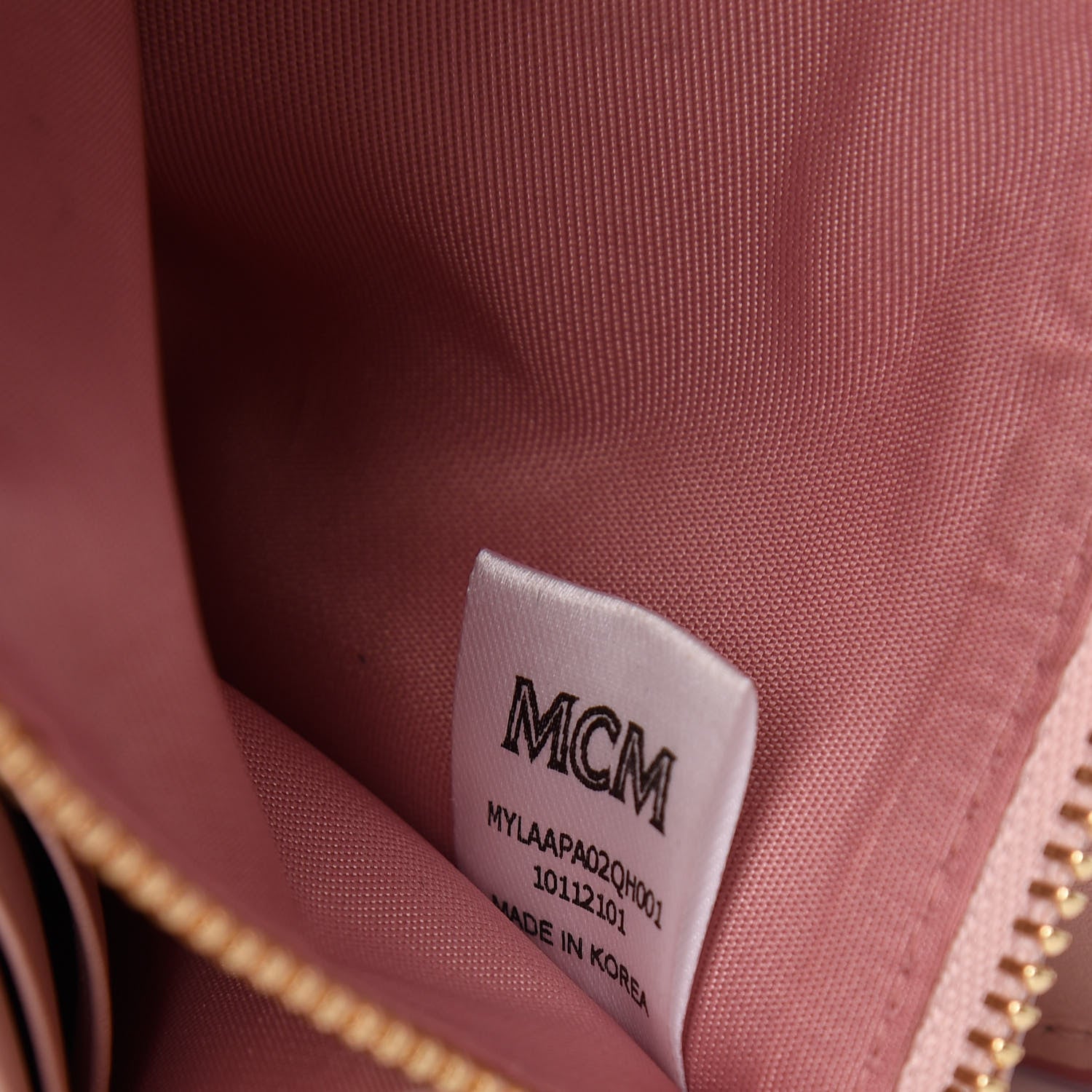 MCM Visetos Large Patricia Wallet On Chain Soft Pink 10 of 11