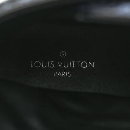 Louis Vuitton Tweed Calfskin Wonderland Ranger Boots 37.5 Blue Black 8 of 15