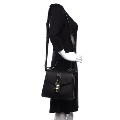 Chloe Shiny Grained Calfskin Small Aby Day Shoulder Bag Black 2 of 10