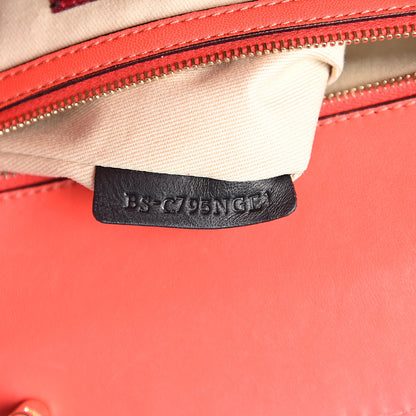 Valentino Garavani Vitello Lace Demetra Satchel Coral 6 of 10