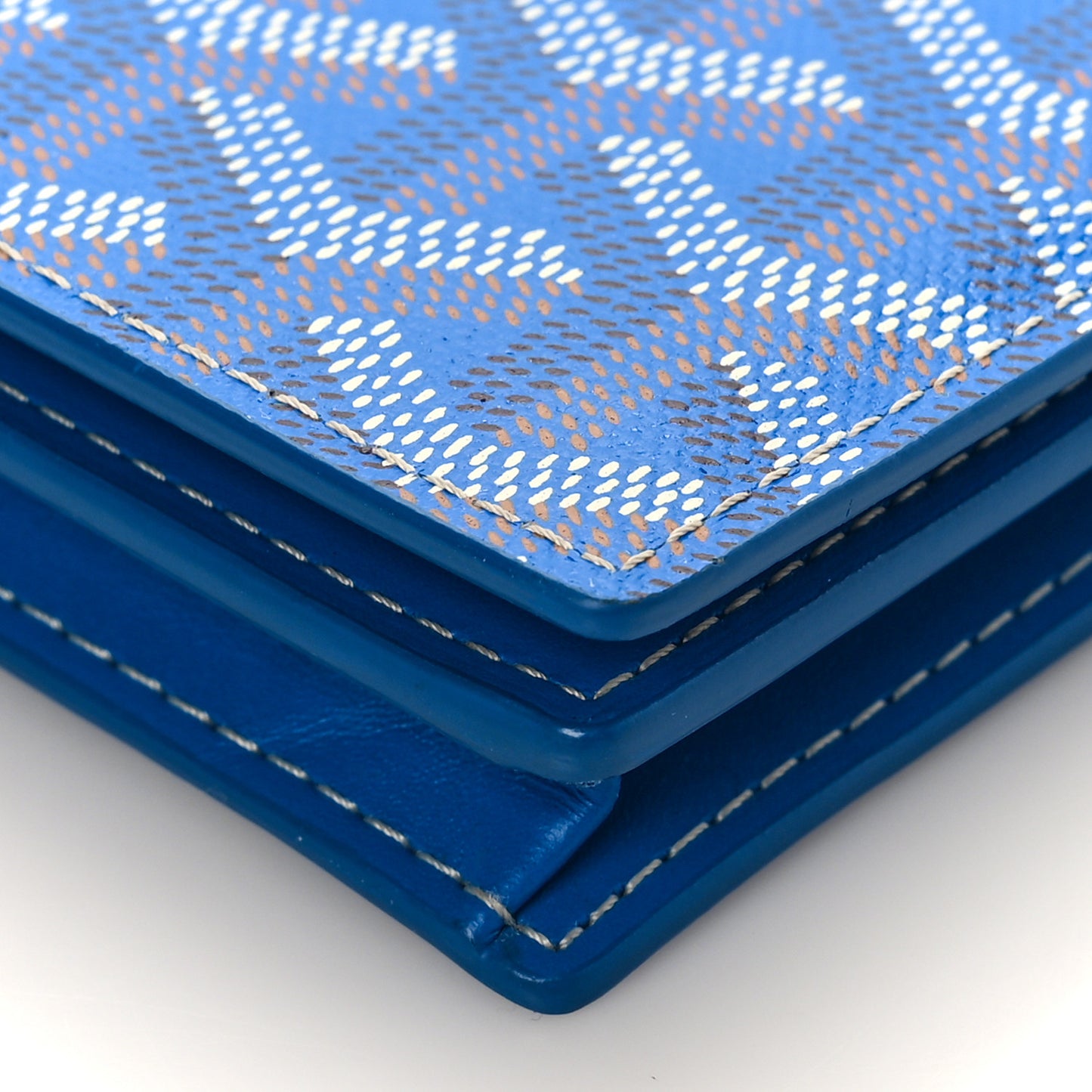 Goyardine Richelieu Wallet Sky Blue